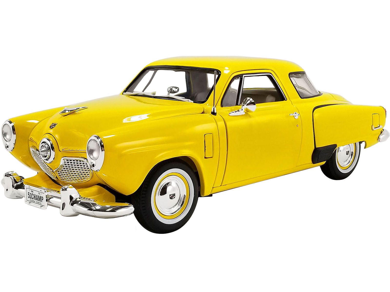 1951 Studebaker Champion Solar Yellow Limited Edition to 250 pieces Worldwide 1/18 Diecast Model Car by ACME