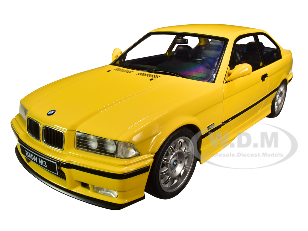 Image of 1994 BMW E30 M3 Jaune Dakar Yellow 1/18 Diecast Model Car by Solido