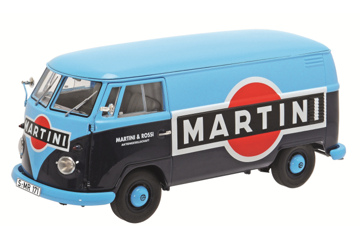 Volkswagen T1b Box Van "martini" Limited Edition To 1000pcs 1/18 Diecast Model By Schuco