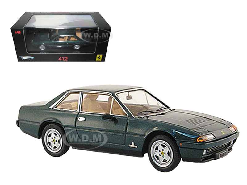 Ferrari 412 Green Limited Edition Elite 1/43 Diecast Model Car By Hotwheels