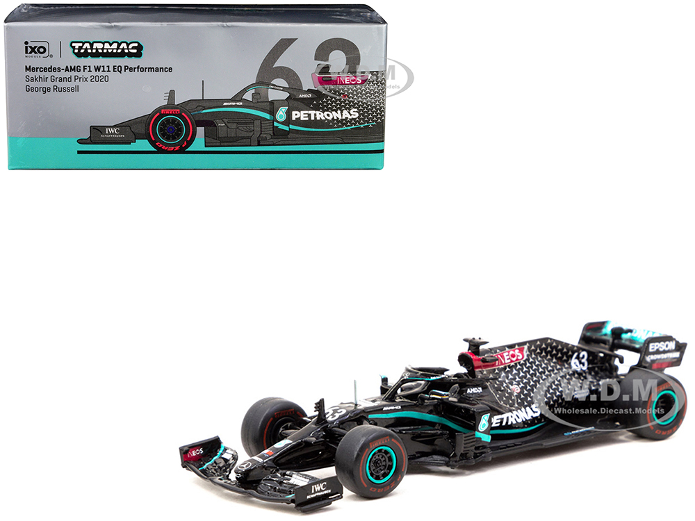 Mercedes-AMG F1 W11 EQ Performance 63 George Russell Formula One F1 "Sakhir GP" (2020) "Global64" Series 1/64 Diecast Model Car by Tarmac Works