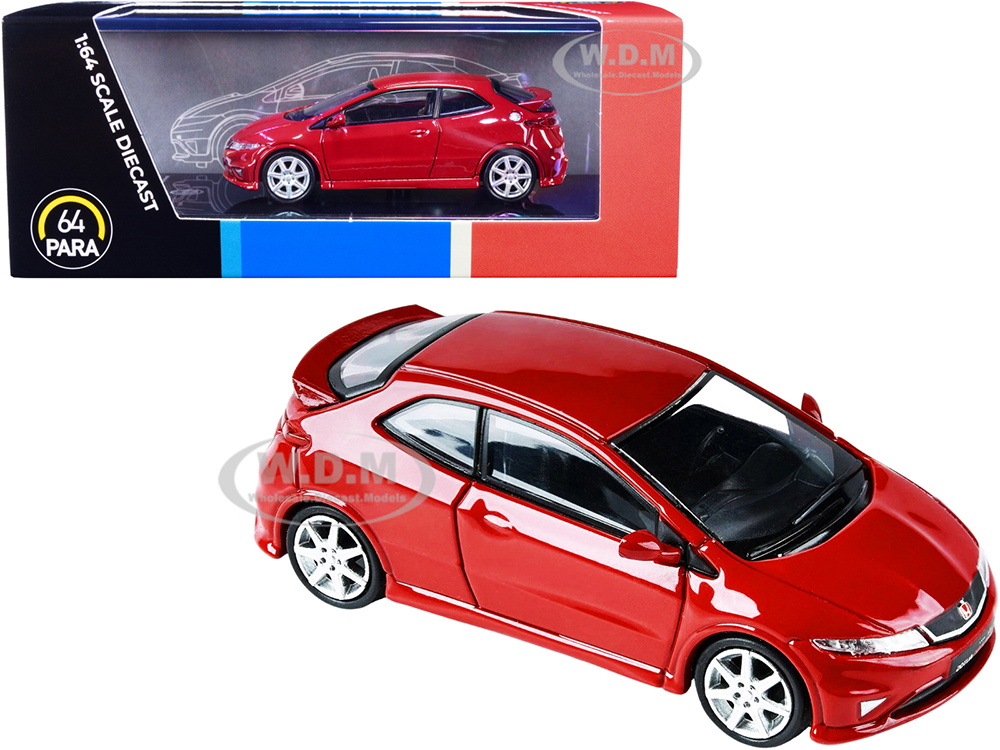 Honda Civic Type R FN2 Euro Milano Red 1/64 Diecast Model Car By Paragon Models