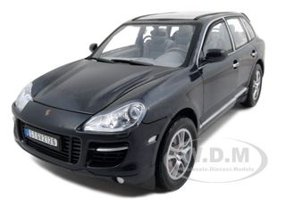 2008 Porsche Cayenne Turbo Metallic Black 1/18 Diecast Model Car By Motormax