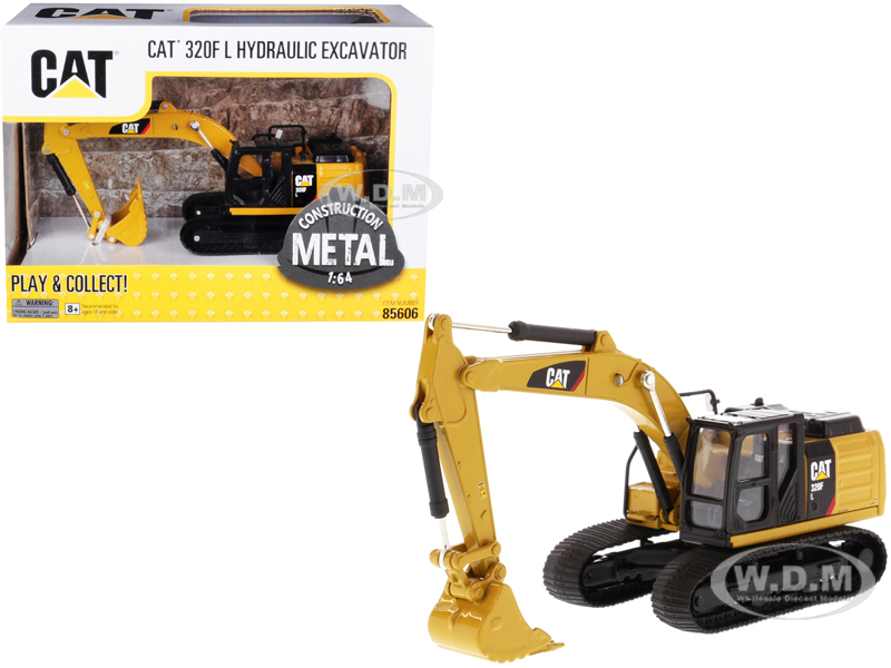 Cat Caterpillar 320f L Hydraulic Tracked Excavator 1/64 Diecast Model By Diecast Masters