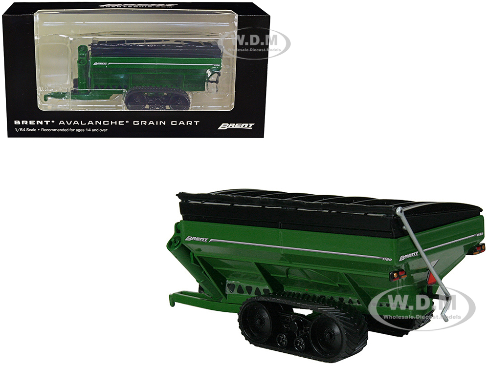 Brent 1198 Avalanche Grain Cart with Tracks Green 1/64 Diecast Model by SpecCast