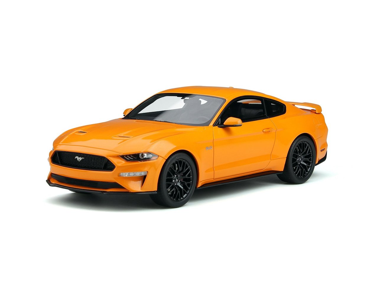 2019 Ford Mustang Gt 5.0 Orange Fury 1/18 Model Car By Gt Spirit