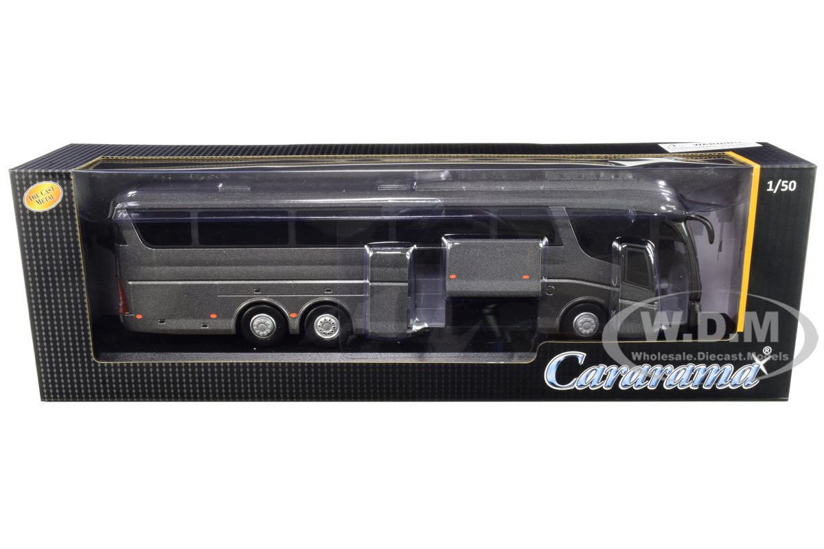 Image of Scania Irizar Pb Bus Dark Gray Metallic 1/50 Diecast Model by Cararama