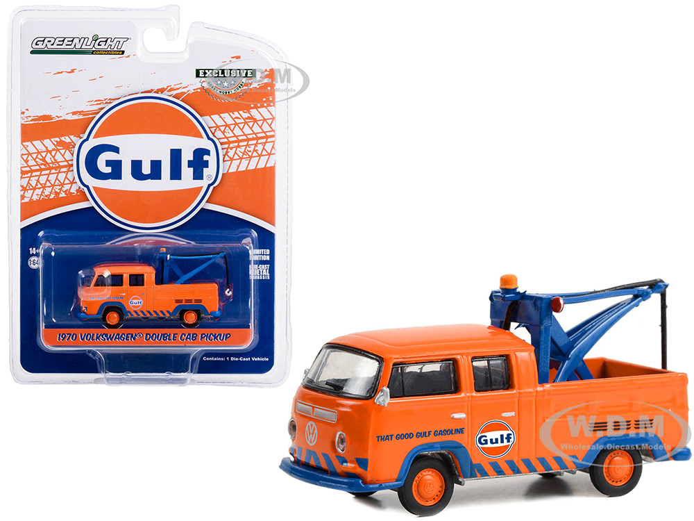 1970 Volkswagen Double Cab Pickup Tow Truck Orange 