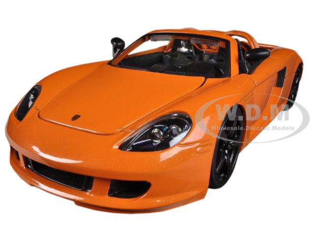 2005 Porsche Carrera Gt Orange 1/24 Diecast Car Model By Jada
