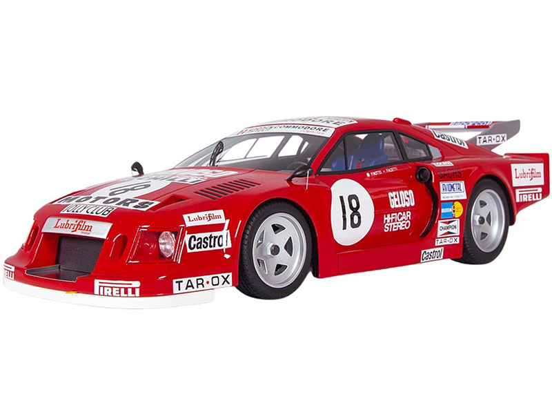 Ferrari 308 GTB Turbo #18 C. Facetti - M. Finotto 6H of Silverstone (1981) Mythos Series Limited Edition to 100 pieces Worldwide 1/18 Model Car by Tecnomodel