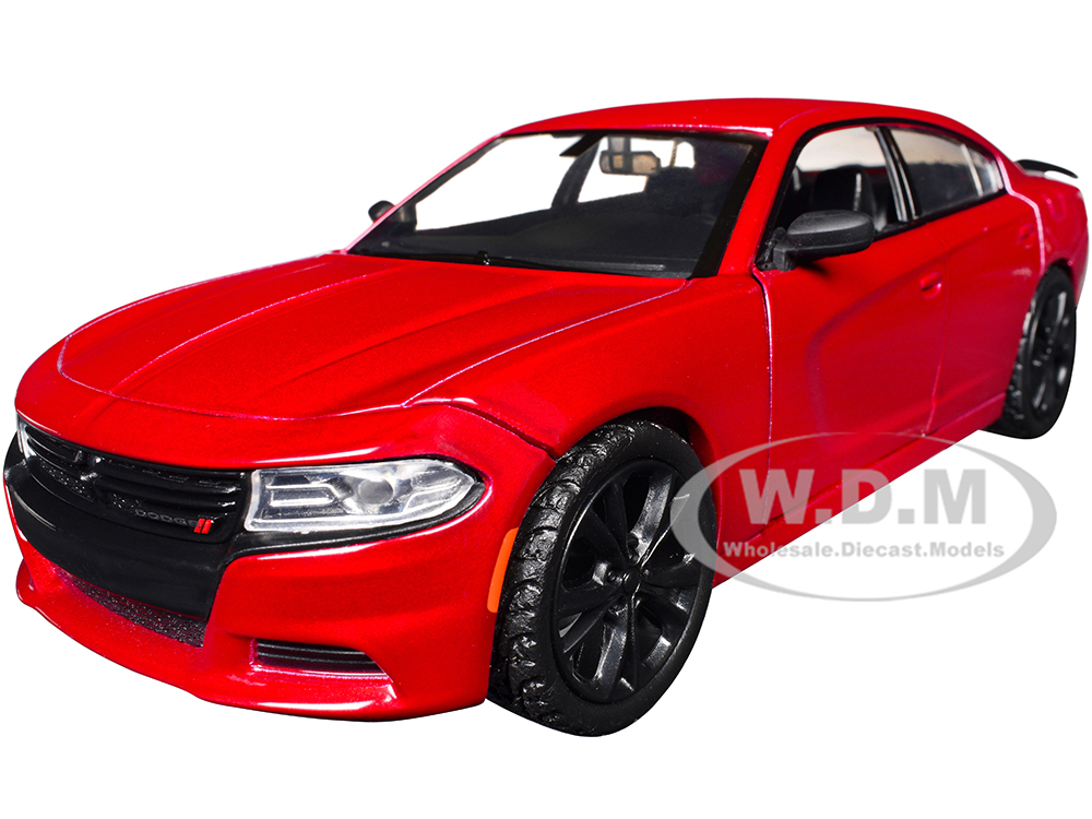 2023 Dodge Charger SXT Red Metallic "Timeless Legends" Series 1/24 Diecast Model Car by Motormax