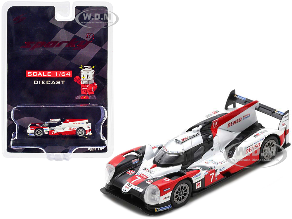 Toyota TS050 Hybrid #7 Mike Conway - Kamui Kobayashi - Jose Maria Lopez Toyota Gazoo Racing 3rd Place 24 Hours of Le Mans (2020) 1/64 Diecast Model Car by Sparky