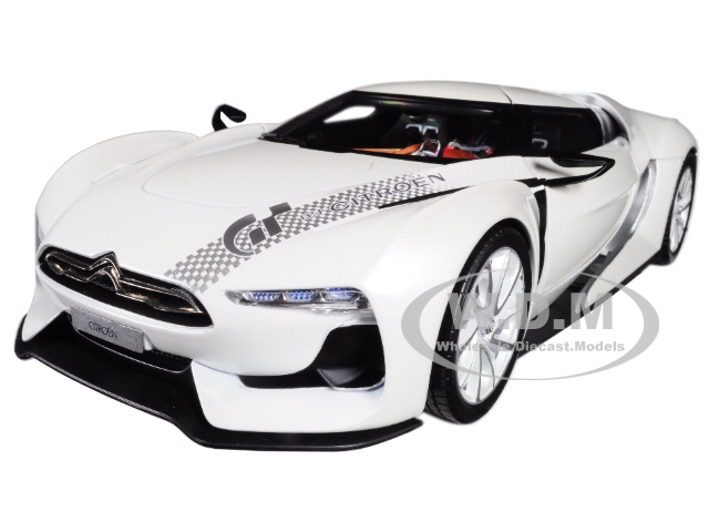 Citroen Concept GT White Salon de Paris 2008 1/18 Diecast Model Car by Norev