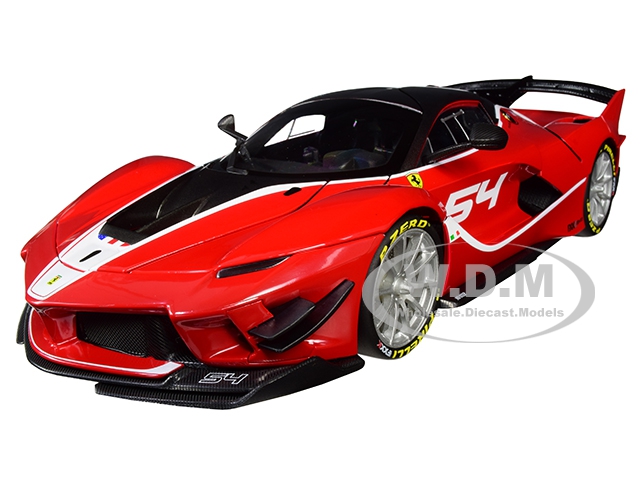 Ferrari FXX K Evo #54 Michael Luzich Signature Series 1/18 Diecast Model Car by Bburago