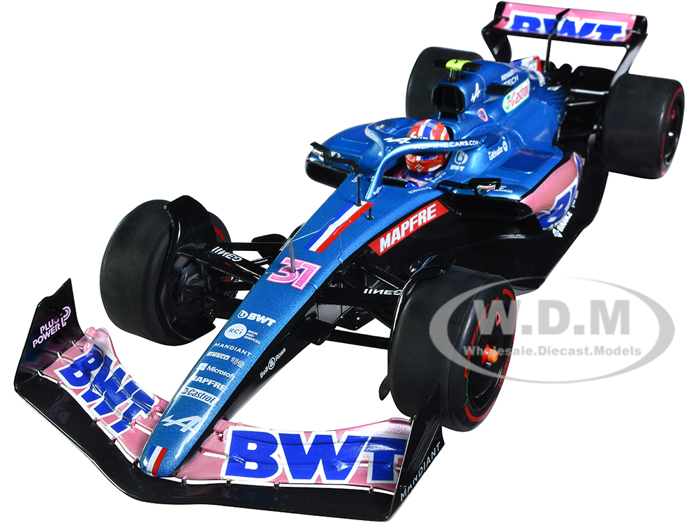 Alpine A522 31 Esteban Ocon "BWT" Formula One F1 Australia GP (2022) "Competition" Series 1/18 Diecast Model Car by Solido