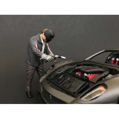 "Chop Shop" Mr. Welder Figurine for 1/18 Scale Models by American Diorama
