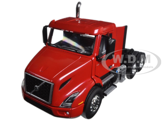 Image of Volvo VNR 300 Day Cab Cherry Bomb Red Metallic 1/50 Diecast Model Car by First Gear