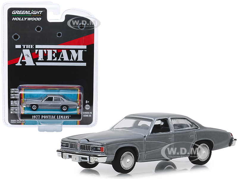 1977 Pontiac Lemans Gray "the A-team" (1983-1987) Tv Series "hollywood Series" Release 25 1/64 Diecast Model Car By Greenlight