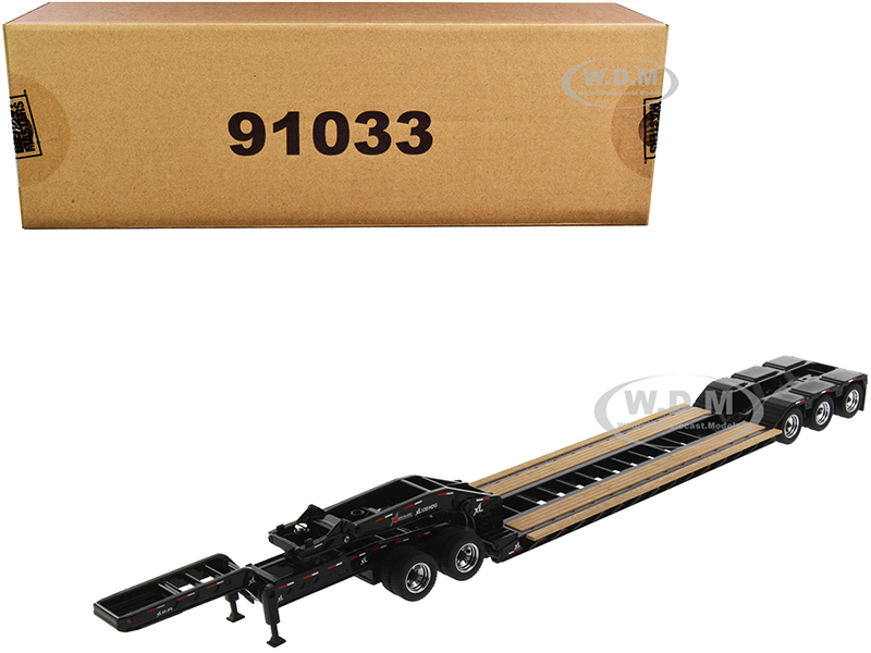 Image of XL 120 Low-Profile HDG Outrigger Style Trailer with Jeep and 2 Boosters "Transport Series" 1/50 Diecast Model by Diecast Masters