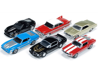 Autoworld Muscle Cars Release B Premium Licensed Set Of 6 Cars 1/64 Diecast Model Car by Autoworld