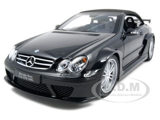 Mercedes Clk Dtm Amg Convertible Black 1/18 Diecast Car Model By Kyosho