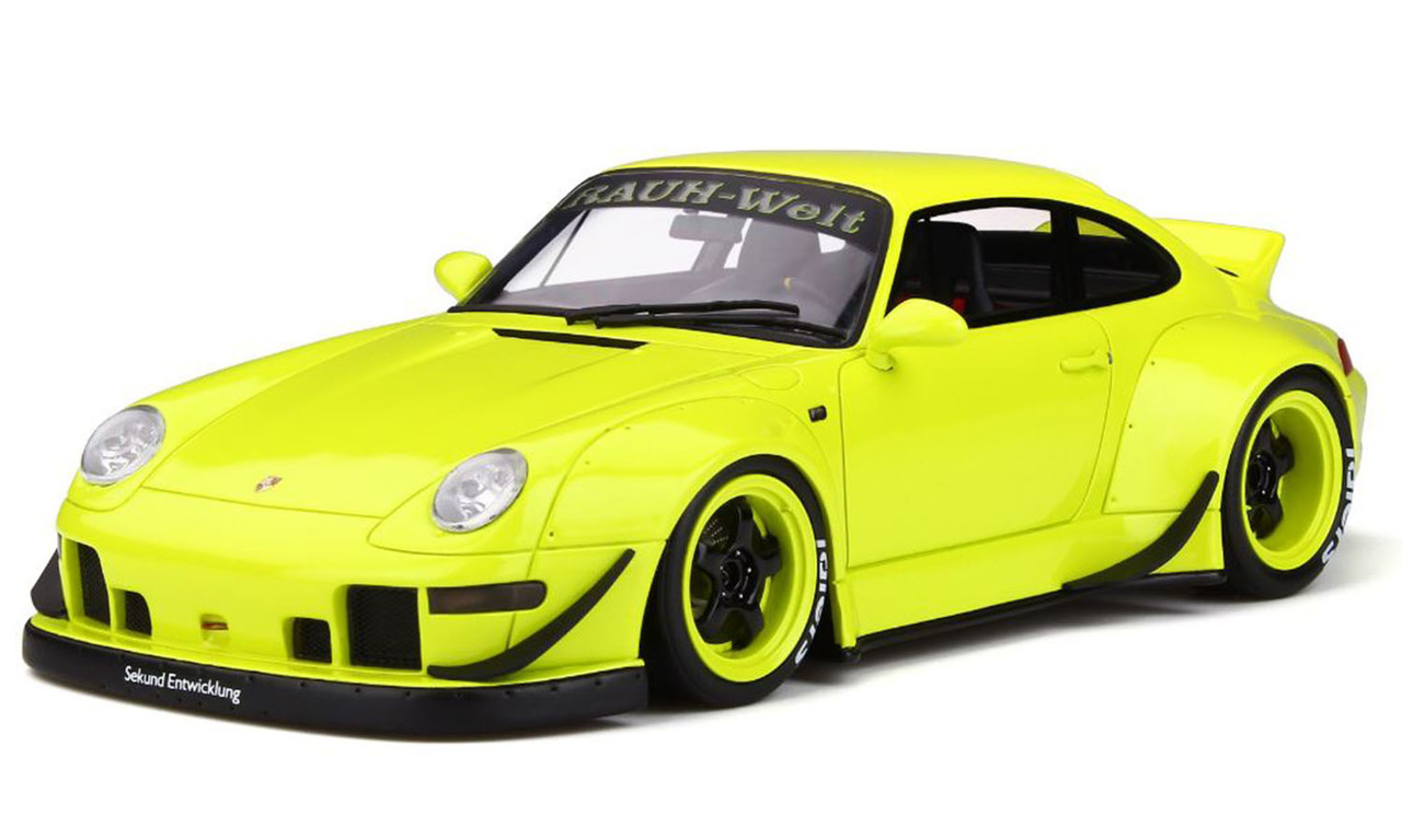 Porsche Rwb 993 Duck Tail Citron Yellow "asia Exclusive" Series Limited Edition To 500 Pieces Worldwide 1/18 Model Car By Gt Spirit For Kyosho