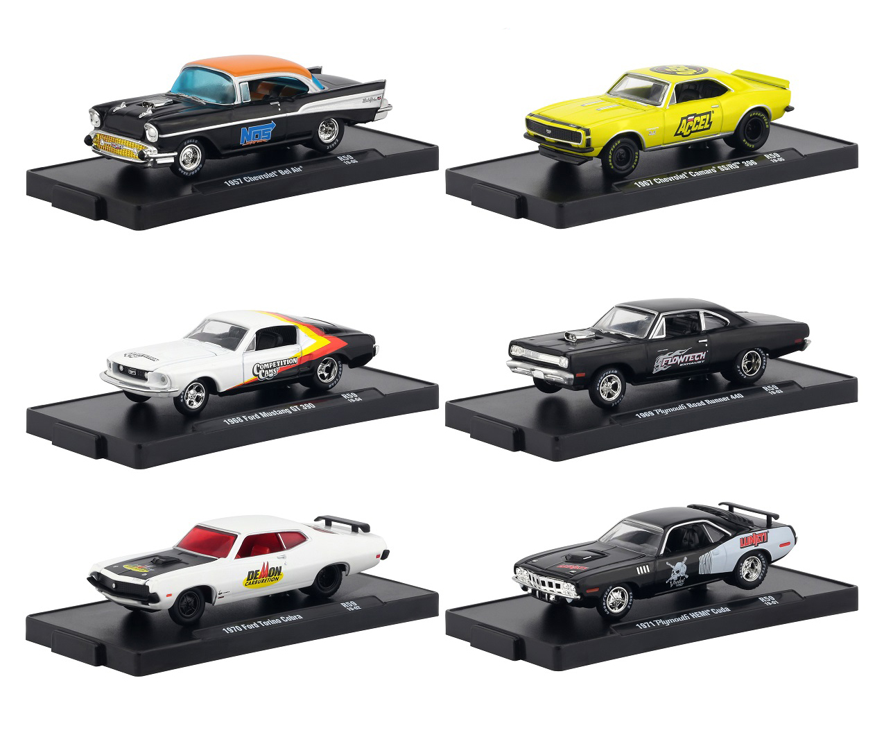 Drivers 6 Cars Set Release 59 In Blister Packs 1/64 Diecast Model Cars By M2 Machines