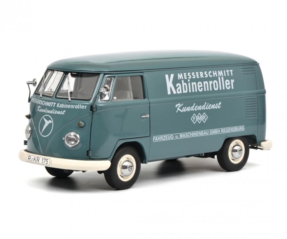 Image of Volkswagen T1b Transporter "Messerschmitt Kabinenroller" Limited Edition to 750 pieces Worldwide 1/18 Diecast Model Car by Schuco