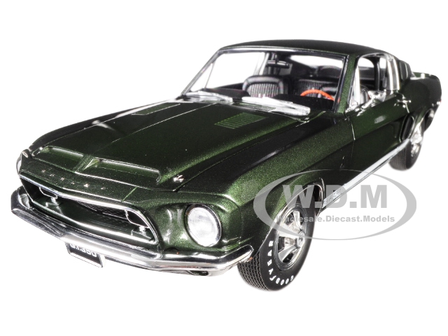 Image of 1968 Ford Mustang Shelby GT350H Dark Green Limited Edition to 486 pieces Worldwide 1/18 Diecast Model Car by Acme