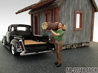 Logger Jack Figure For 124 Diecast Model Cars By American Diorama