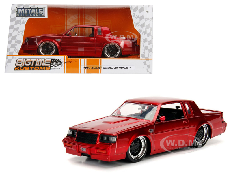 1987 Buick Grand National Candy Red 1/24 Diecast Model Car By Jada