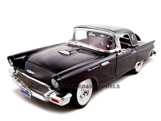 1957 Ford Thunderbird Black 1/18 Diecast Model Car By Road Signature