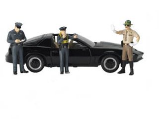 Image of Safety Check 3pc Figure Police Set for 1/18 Scale Models by Motorhead Miniatures