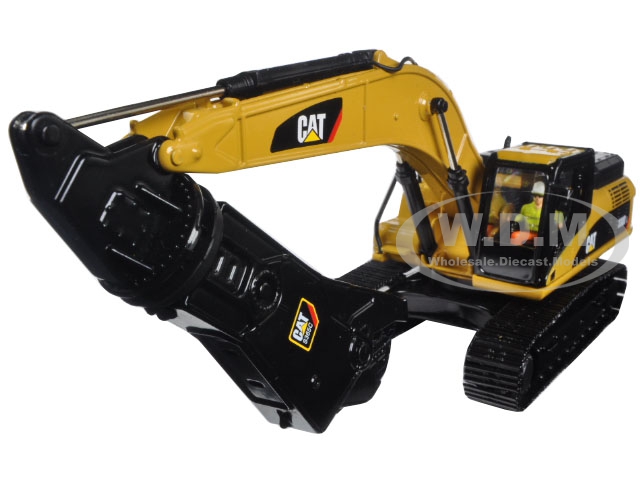 Image of CAT Caterpillar 330D L Hydraulic Excavator with Shear and Operator "Core Classics Series" 1/50 Diecast Model by Diecast Masters