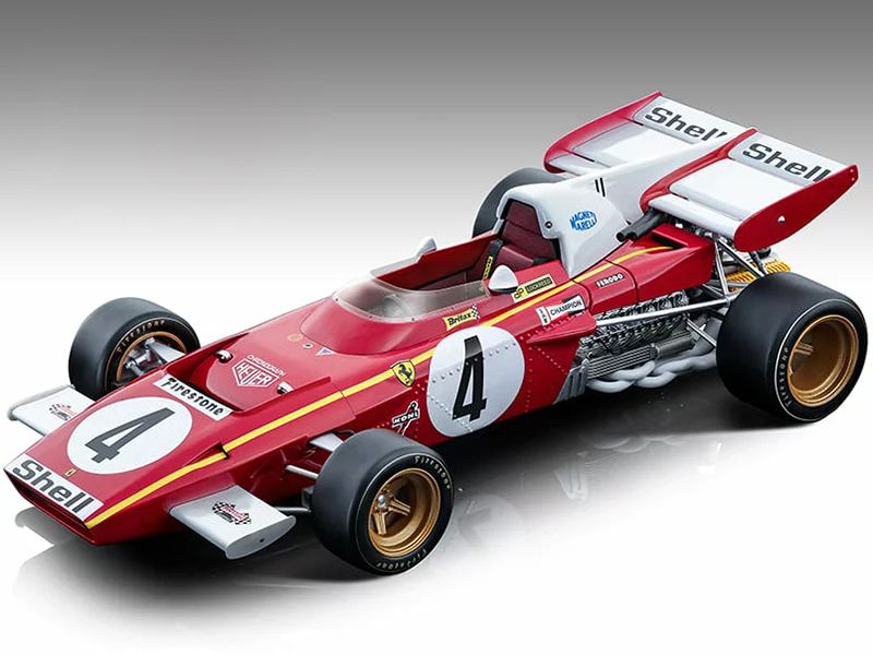 Image of Ferrari 312 B2 4 Jacky Ickx Formula One F1 Monaco GP (1971) "Mythos Series" Limited Edition to 155 pieces Worldwide 1/18 Model Car by Tecnomodel