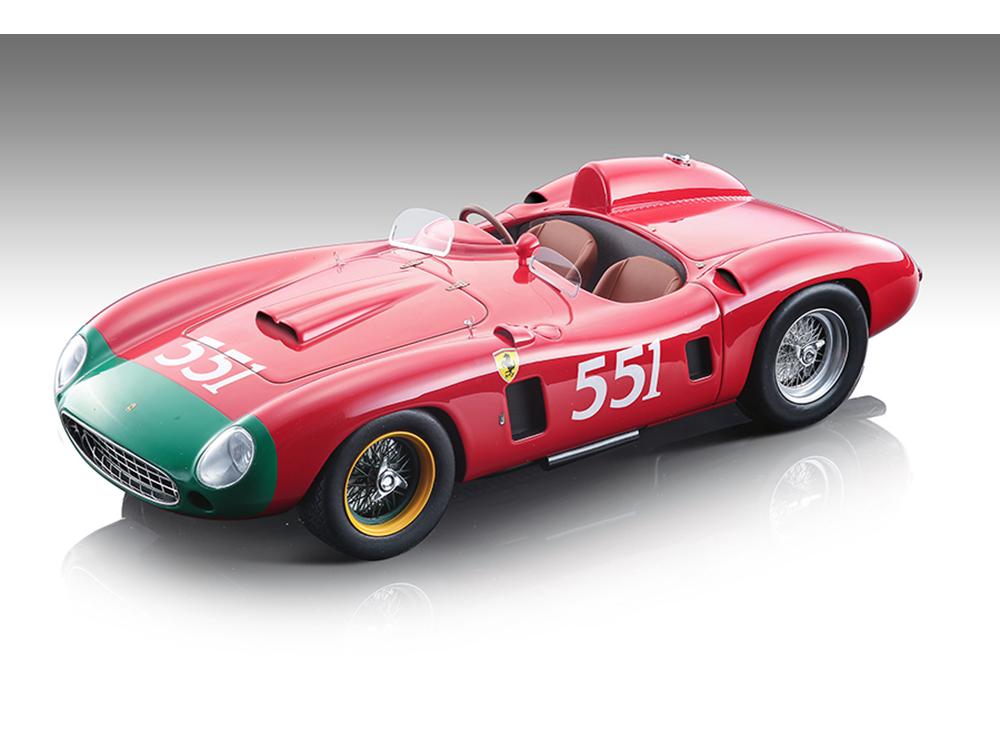 Ferrari 860 Monza #551 Peter Collins - Louis Klemantaski 2nd Place Mille Miglia (1956) Mythos Series Limited Edition to 140 pieces Worldwide 1/18 Model Car by Tecnomodel
