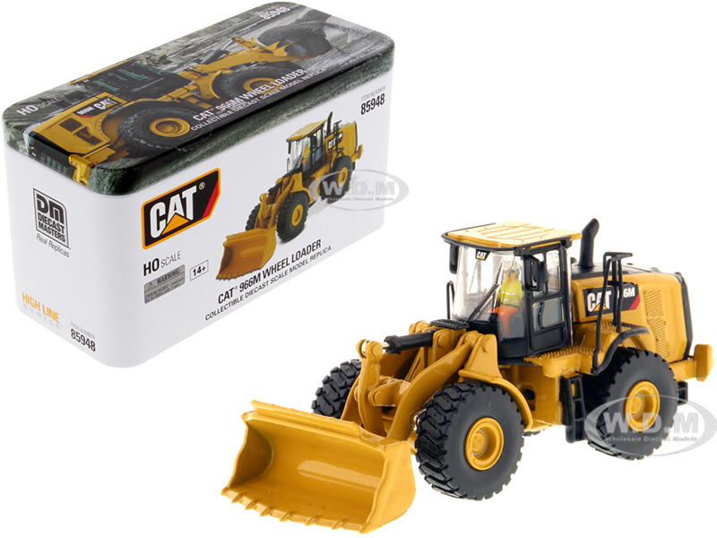 CAT Caterpillar 966M Wheel Loader with Operator "High Line" Series 1/87 (HO) Scale Diecast Model by Diecast Masters