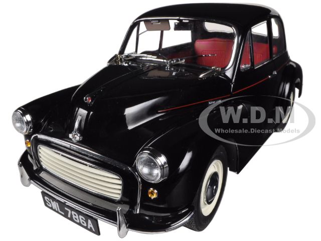 1965 Morris Minor 1000 Saloon Black 1/12 Diecast Car Model by Sunstar