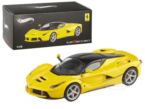 Ferrari Laferrari F70 Hybrid Elite Yellow 1/43 Diecast Car Model By Hotwheels