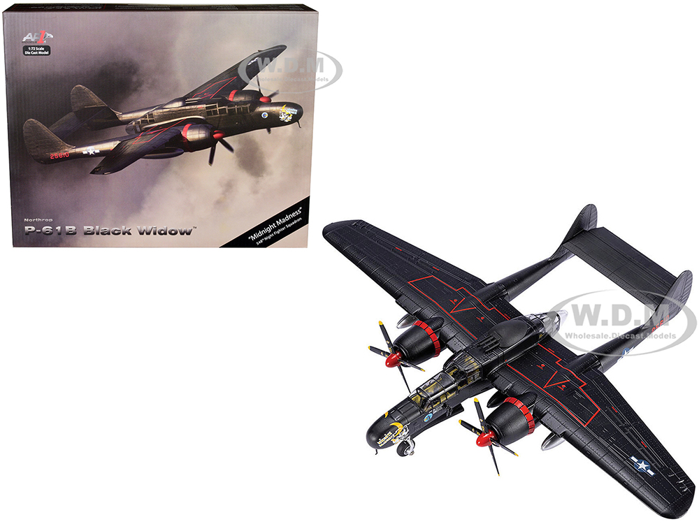 Northrop P-61B Black Widow Fighter Aircraft "Midnight Madness 548th Night Fighter Squadron" United States Army Air Forces 1/72 Diecast Model by Air F