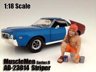 Musclemen "striper" Figure For 118 Scale Models By American Diorama