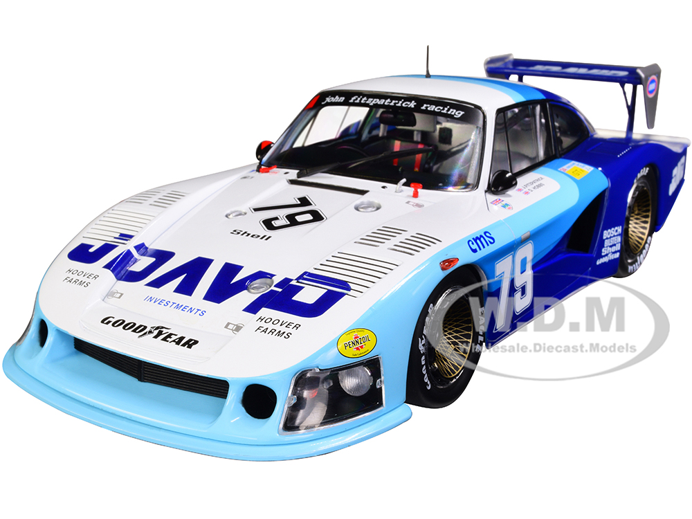Porsche 935 Moby Dick RHD (Right Hand Drive) #79 John Fitzpatrick - David Hobbs 24H of Le Mans (1982) Competition Series 1/18 Diecast Model Car by Solido