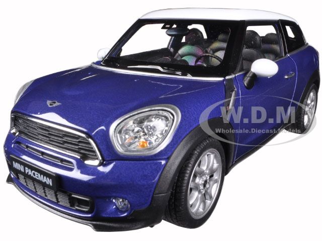 Mini Cooper S Paceman Blue 1/24 Diecast Model Car By Welly