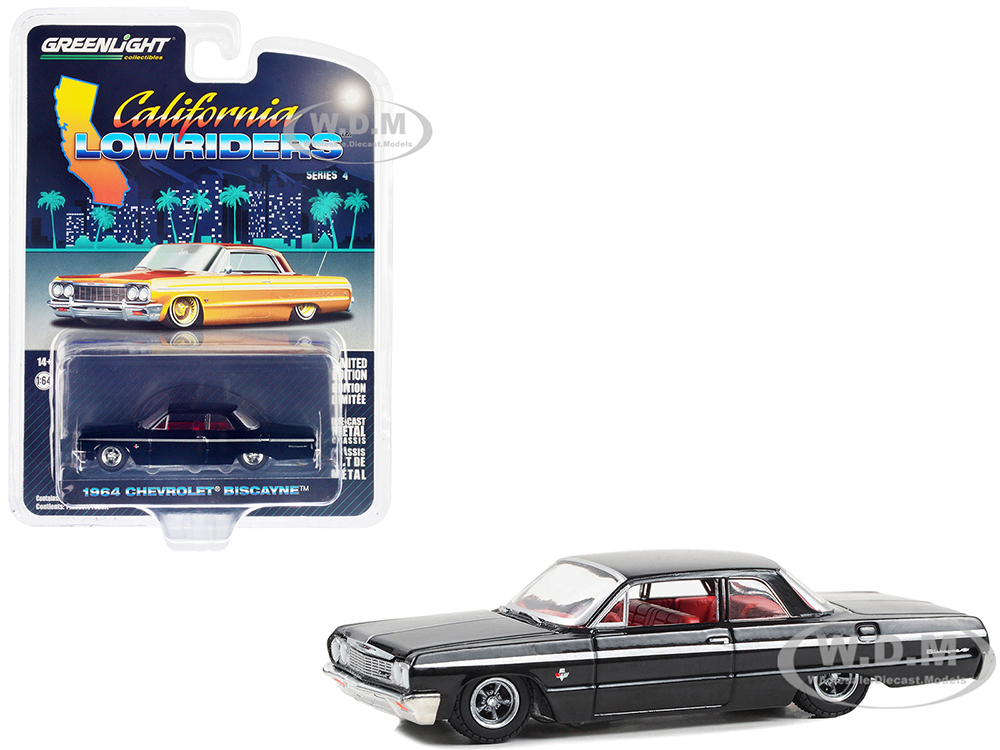 1964 Chevrolet Biscayne Lowrider Black with Red Interior 