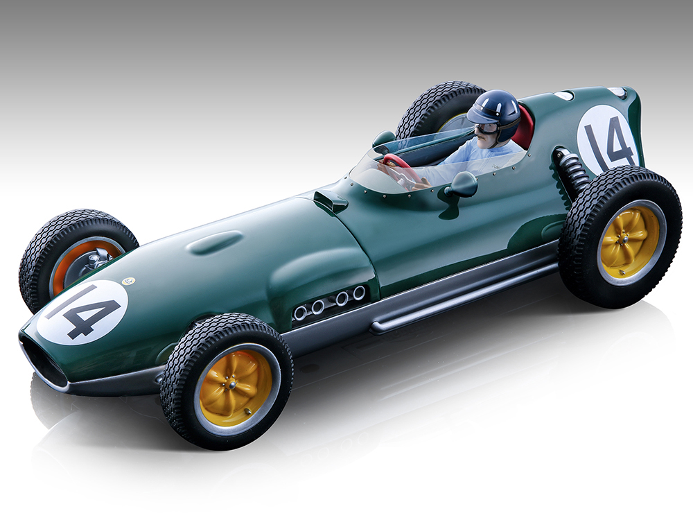 Lotus 16 #14 Graham Hill Formula One F1 Dutch GP (1959) with Driver Figure Mythos Series Limited Edition to 70 pieces Worldwide 1/18 Model Car by Tecnomodel
