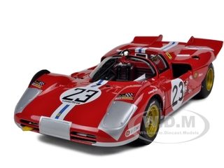 Ferrari 512 S 23 Daytona 1971 B.adamovicz Elite Edition 1/18 Diecast Model Car By Hotwheels