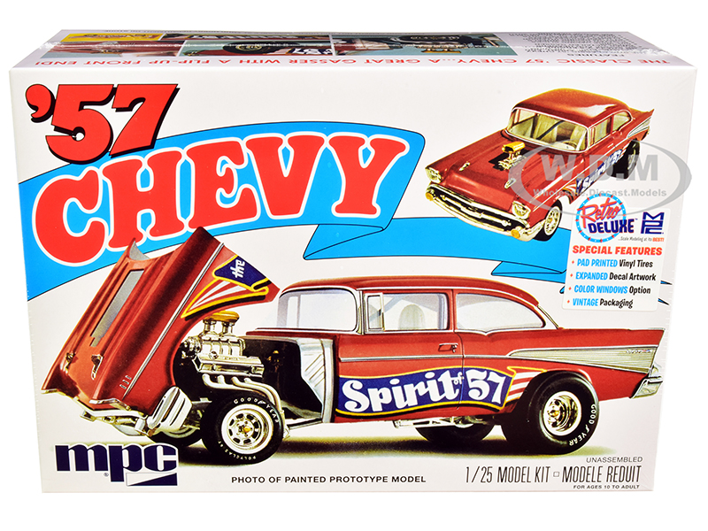 Skill 2 Model Kit 1957 Chevrolet Gasser Flip Nose "Spirit of 57" 1/25 Scale Model by MPC