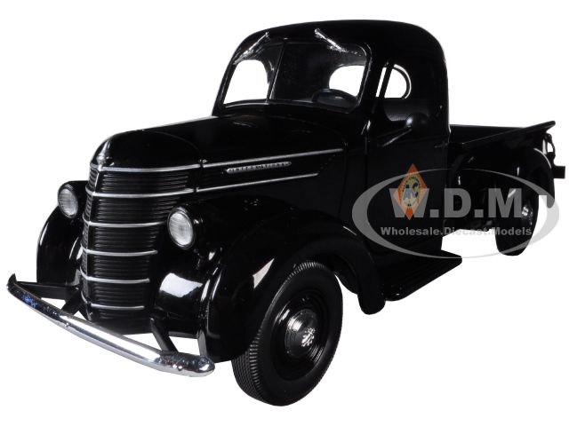 1938 International D-2 Allis-chalmers Pickup Truck Black 1/25 Diecast Model By First Gear