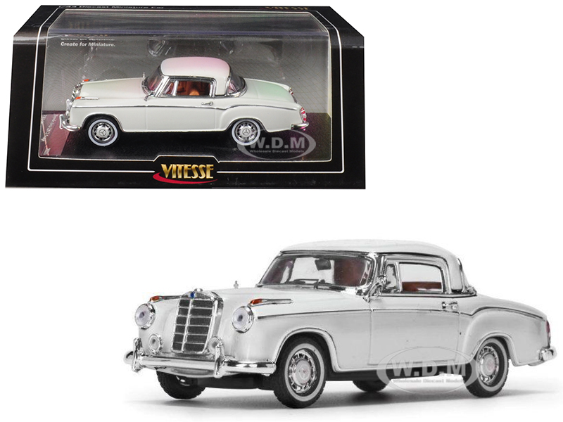 1958 Mercedes Benz 220 SE Coupe Ivory 1/43 Diecast Model Car by Vitesse