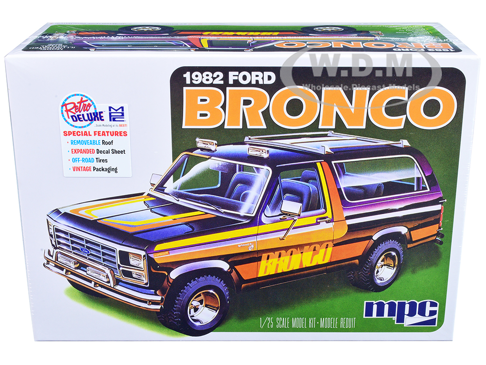 Skill 2 Model Kit 1982 Ford Bronco 1/25 Scale Model by MPC